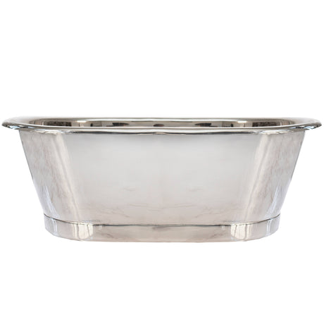 BC Designs Nickel Roll Top Basin L530 x W345mm Nickel BAC060