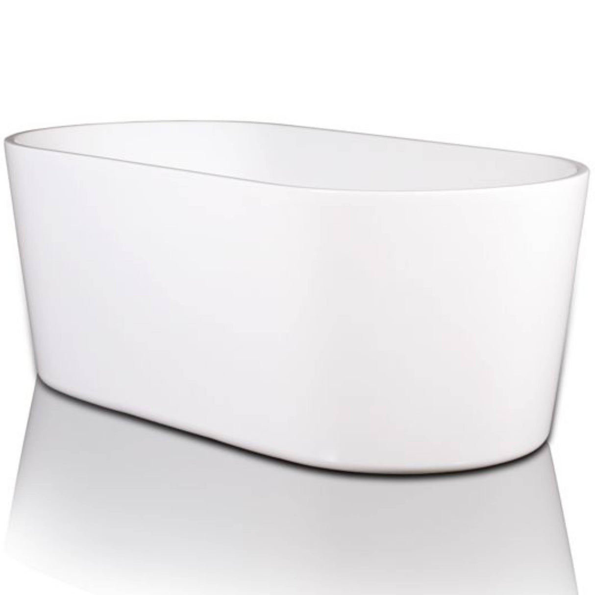 BC Designs Viado Acrymite Acrylic Freestanding Bath Gloss White BAS005