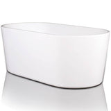 BC Designs Viado Acrymite Acrylic Freestanding Bath Gloss White BAS005
