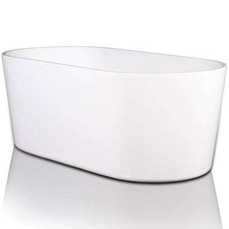 BC Designs Viado Acrymite Acrylic Freestanding Bath Gloss White BAS005