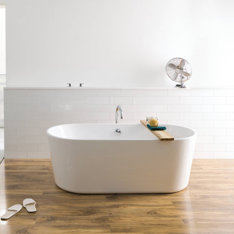 BC Designs Viado Acrymite Acrylic Freestanding Bath Gloss White BAS005 LS3