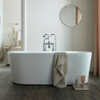 BC Designs Viado Acrymite Acrylic Freestanding Bath Gloss White BAS005 LS1