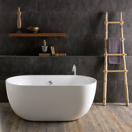 BC Designs Dinkee Acrymite Acrylic Freestanding Bath L1500 x W780mm Gloss White BAS012 LS3