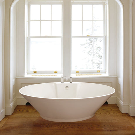 BC Designs Chalice Major Acrymite Acrylic Freestanding Bath L1780 x W935mm Gloss White BAS015 LS1