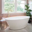BC Designs Chalice Minor Acrymite Acrylic Freestanding Bath L1650 x W900mm Gloss White BAS016 LS1