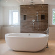 BC Designs Ovali Oval Acrymite Acrylic Freestanding Bath Gloss White BAS019 LS1