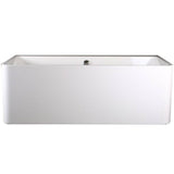 BC Designs Murali Acrymite Acrylic Freestanding Bath L1720 x W740mm Gloss White BAS022