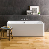 BC Designs Murali Acrymite Acrylic Freestanding Bath L1720 x W740mm Gloss White BAS022 LS