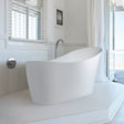 BC Designs Slipp Acrymite Acrylic Freestanding Slipper Bath L1590 x W675mm White BAS035 LS1