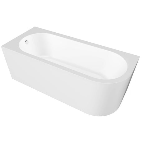 BC Designs Ancorner Acrymite Acrylic Shower Bath L1700 x W750mm Gloss White BAS057