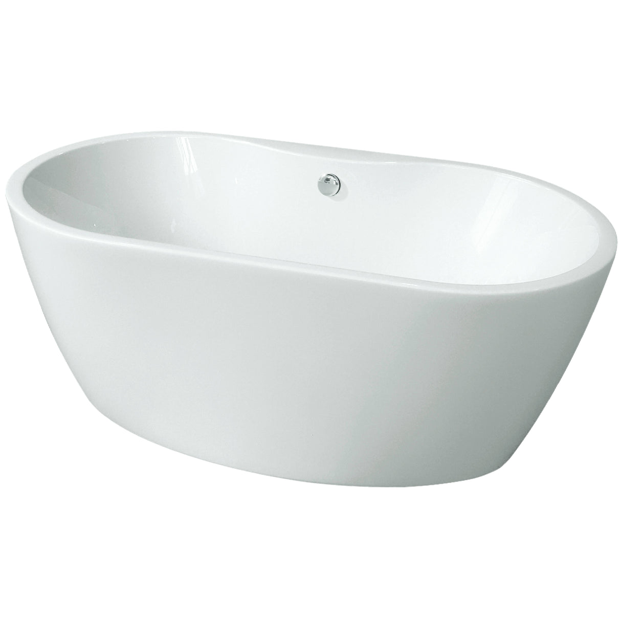 BC Designs Tamorina Petite Acrymite Acrylic Freestanding Bath L1400 x W800mm Gloss White BAS058