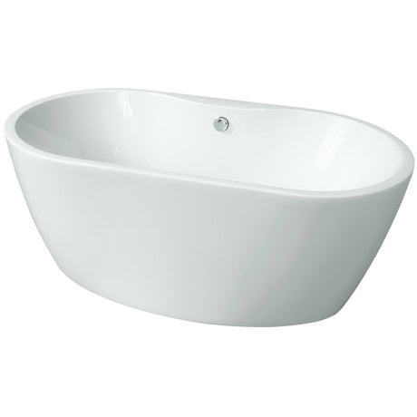 BC Designs Tamorina Petite Acrymite Acrylic Freestanding Bath L1400 x W800mm Gloss White BAS058
