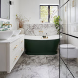 BC Designs The Boat Bath Acrylic Polished White BAS070 LS15