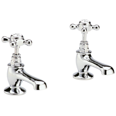 Hudson Reed Topaz Crosshead Basin Pillar Taps Chrome BC301HX