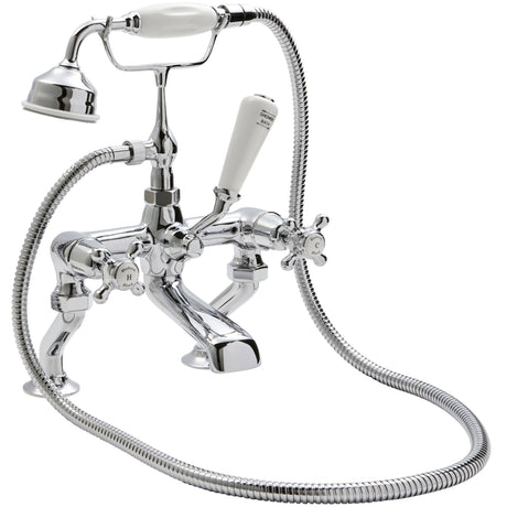 Hudson Reed Topaz Crosshead Bath Shower Mixer Tap With Shower Kit BC304DX