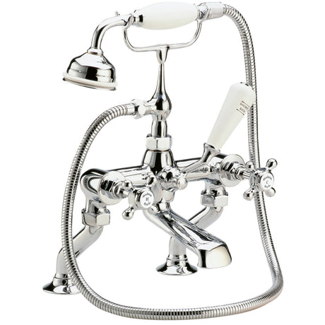 Hudson Reed Topaz Crosshead Bath Shower Mixer Tap With Shower Kit BC304HX