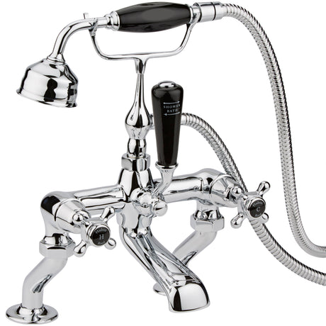 Hudson Reed Topaz Crosshead Bath Shower Mixer Tap With Shower Kit BC404DX