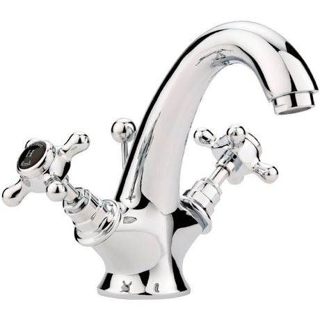 Hudson Reed Topaz Crosshead Basin Mixer Tap & Waste BC405HX