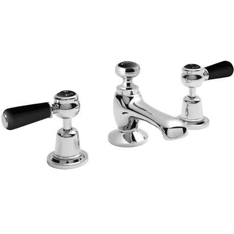 Hudson Reed Topaz Lever 3 Hole Basin Mixer Tap & Waste Chrome BC407DL