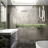 Hudson Reed 8mm Freestanding Wetroom Screen With Arms Matt Black BGPAF070 LS2
