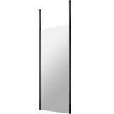 Hudson Reed 8mm Freestanding Wetroom Screen With Ceiling Posts Matt Black BGPCP070