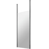 Hudson Reed 8mm Freestanding Wetroom Screen With Ceiling Posts Matt Black BGPCP080