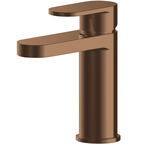 Nuie Binsey Mono Basin Mixer Tap with Waste Brushed Bronze BIN1505