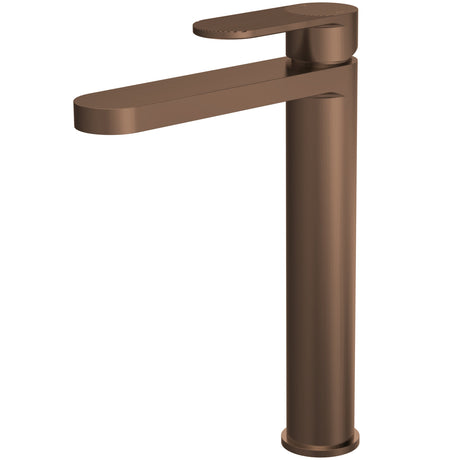 Nuie Cyprus Tall Mono Basin Mixer Tap Brushed Bronze BIN1570F