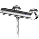 Nuie Binsey Round Thermostatic Bar Shower Valve Chrome BIN503
