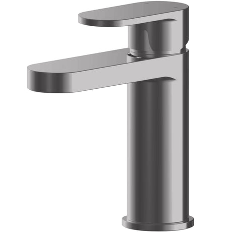 Nuie Binsey Mono Basin Mixer Tap with Waste Brushed Pewter BIN705