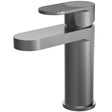 Nuie Cyprus Mono Basin Mixer Tap with Waste Brushed Pewter BIN705F