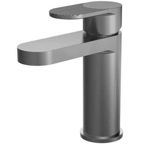 Nuie Cyprus Mono Basin Mixer Tap with Waste Brushed Pewter BIN705F