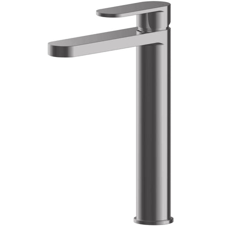 Nuie Binsey Tall Mono Basin Mixer Tap Brushed Pewter BIN770