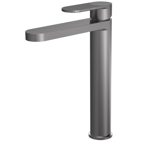 Nuie Cyprus Tall Mono Basin Mixer Tap Brushed Pewter BIN770F