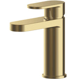 Nuie Binsey Mono Basin Mixer Tap with Waste Brushed Brass BIN805