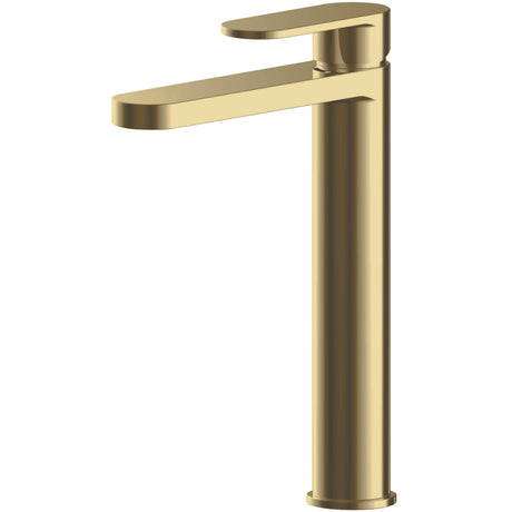 Nuie Binsey Tall Mono Basin Mixer Tap Brushed Brass BIN870