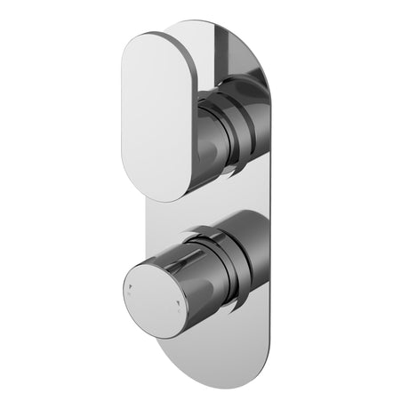 Nuie Binsey 2 Outlet Thermostatic Concealed Shower Valve With Diverter Chrome BINTW02