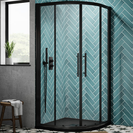 Grey Slate Quadrant Shower Tray LS