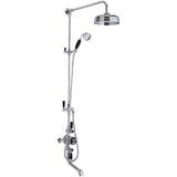 Hudson Reed Topaz 3 Outlet Thermostatic Shower & Bath Set With Diverter BTSVT103