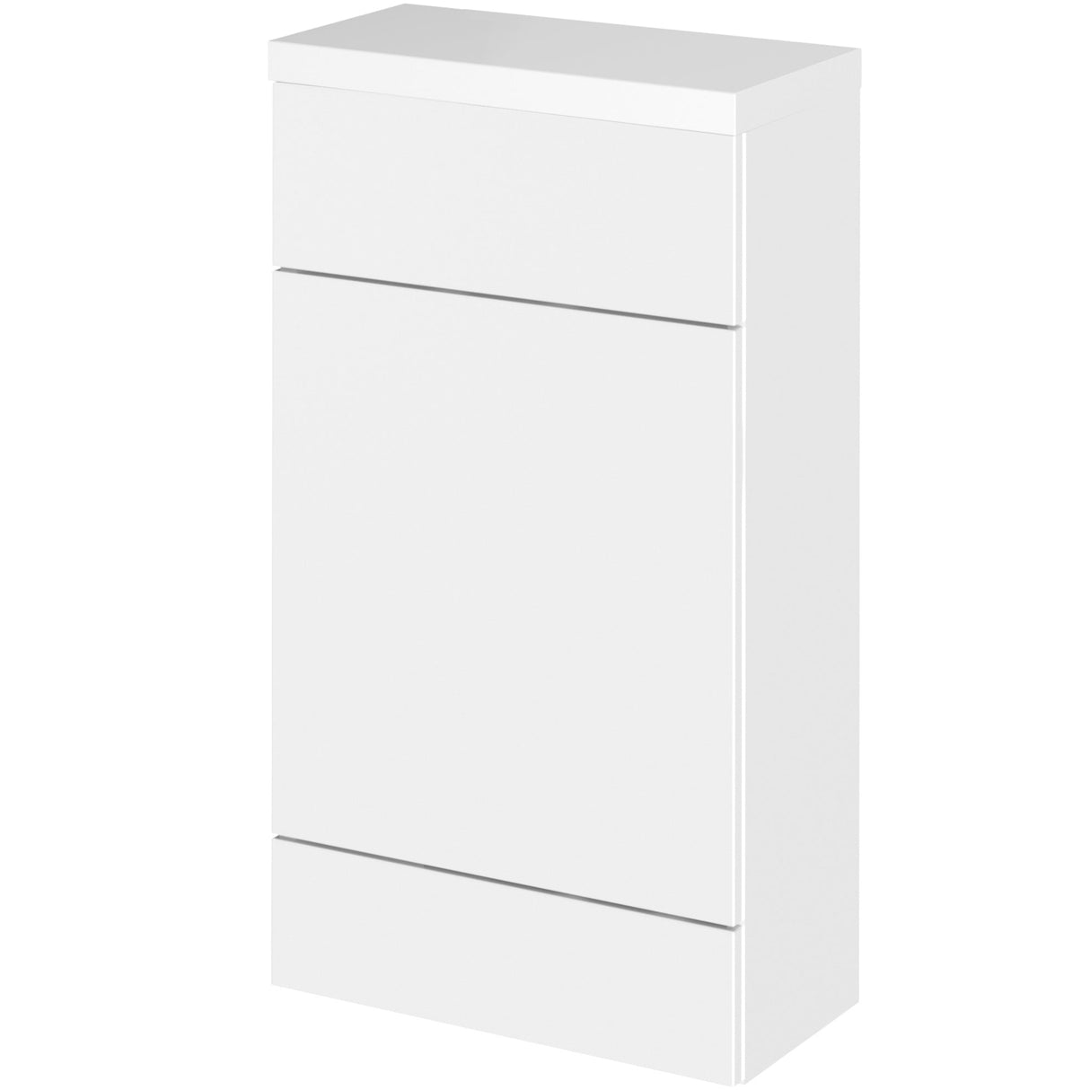 Hudson Reed Fusion Slimline 500mm WC Unit & Top Gloss White CBI104