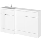 Hudson Reed Fusion 1500mm Full Depth Toilet & Basin Suite, 3 Door Vanity Unit (600mm) Gloss White CBI115