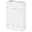 Hudson Reed Fusion Slimline 600mm WC Unit & Top Gloss White CBI119A