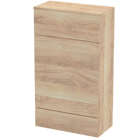 Hudson Reed Fusion Slimline 500mm WC Unit & Top Bleached Oak CBI3004A