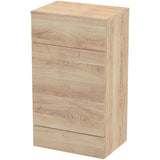 Hudson Reed Fusion Full Depth 500mm WC Unit & Top Bleached Oak CBI3005A