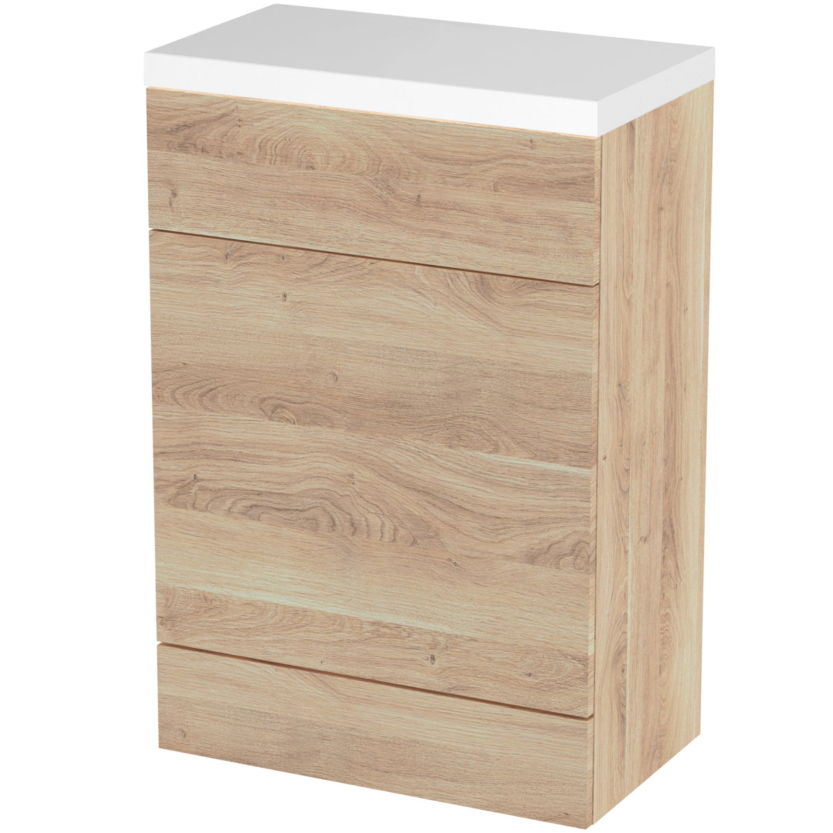 Hudson Reed Fusion Full Depth 600mm WC Unit & Top Bleached Oak CBI3020