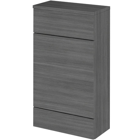Hudson Reed Fusion Slimline 500mm WC Unit & Top Anthracite Woodgrain CBI504A