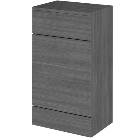Hudson Reed Fusion Full Depth 500mm WC Unit & Top Anthracite Woodgrain CBI505A