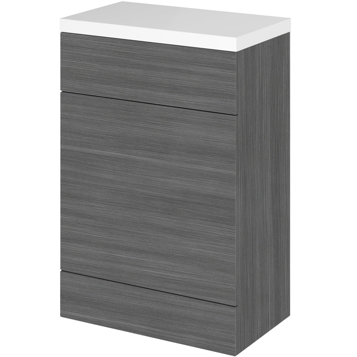 Hudson Reed Fusion Full Depth 600mm WC Unit & Top Anthracite Woodgrain CBI520