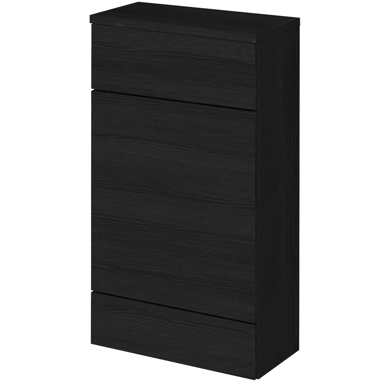 Hudson Reed Fusion Slimline 500mm WC Unit & Top Charcoal Black CBI604A