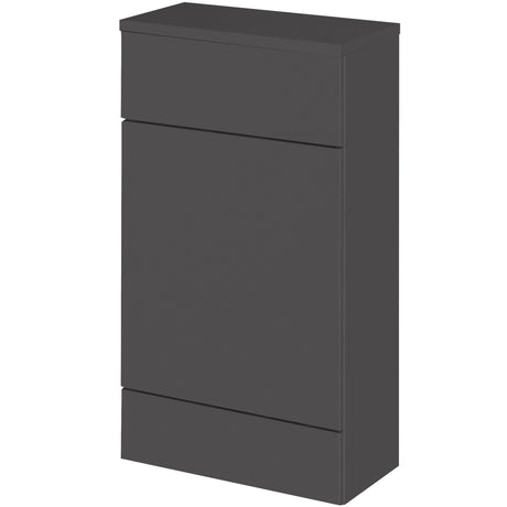Hudson Reed Fusion Slimline 500mm WC Unit & Top Gloss Grey CBI904A